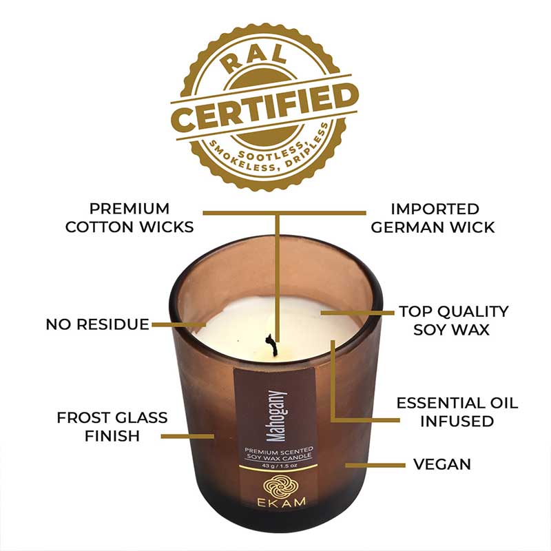 Mahogany Shot Glass Scented Candle