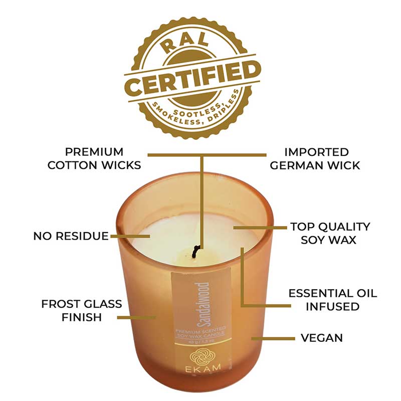 Sandalwood Shot Glass Scented Candle