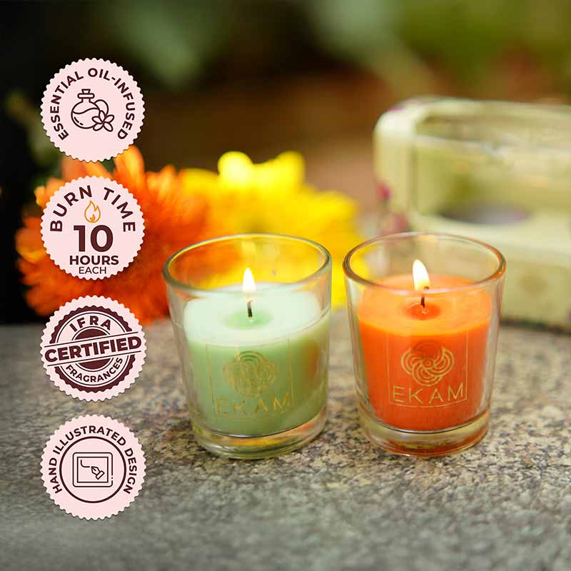 2 Pack Candle Gift Box |  Jasmine & Lime Mandarin