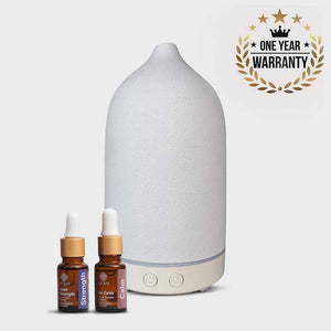 Aroma Diffuser YX-TC-202 White With Free True Joy and Change &amp; Transform Wellness Oils