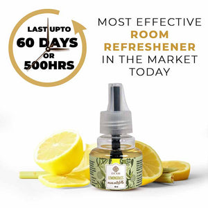 Pack of 3 Scented Air Freshener Plug-In Refill | Lemongrass, Lavender & Jasmine | 45 Ml Each