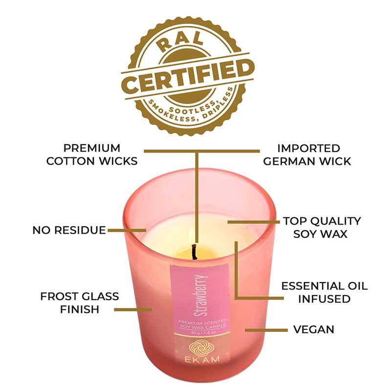 Strawberry Shot Glass Scented Candle