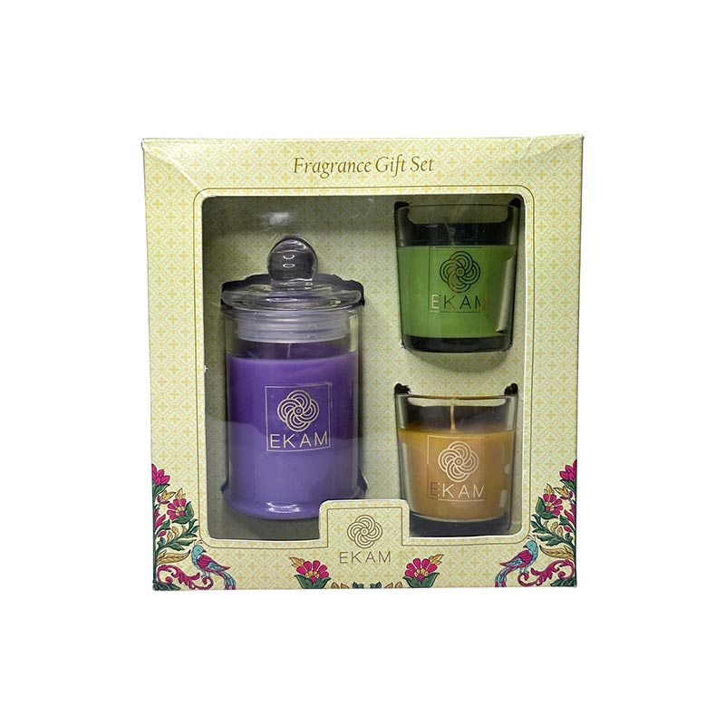 3 Pack Candle Gift Set | Lemongrass, Lavender & Nagachampa