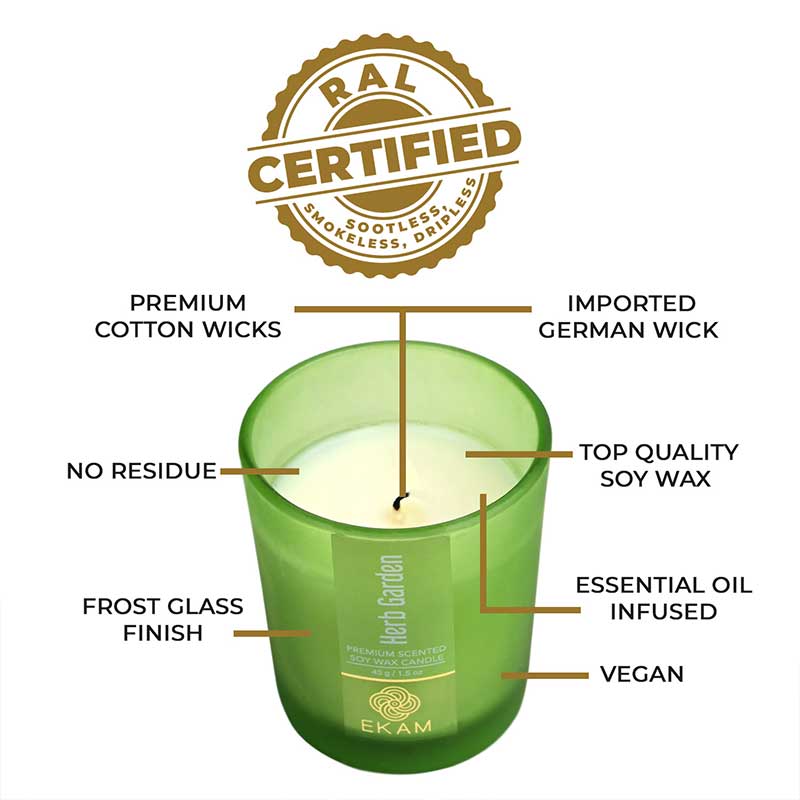 Herb Garden Shot Glass Scented Candle