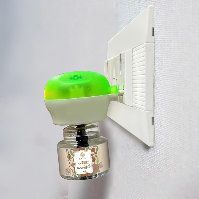 Pack of 3 Scented Air Freshener Plug-In Refill | Mahogany, Rose & Jasmine | 45 Ml Each