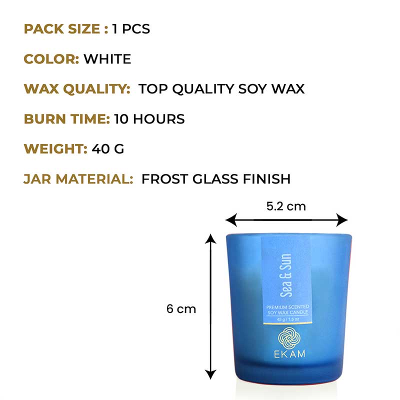 Sea & Sun Shot Glass Scented Candle