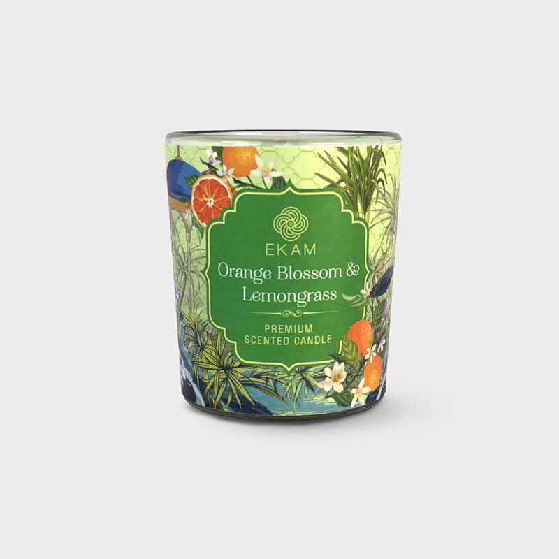 Pack of 2 Shot Glass Candles | Cedar & Mahogany | Orange Blossom & Lemongrass