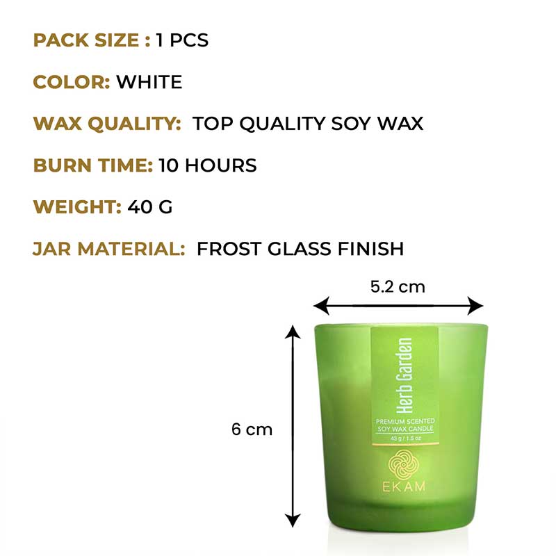 Herb Garden Shot Glass Scented Candle