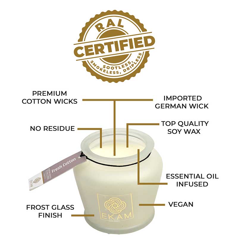 Fresh Cotton Lampshade Scented Candle