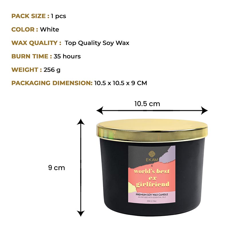World’s Best Ex-Girlfriend 3 Wick Scented Candle