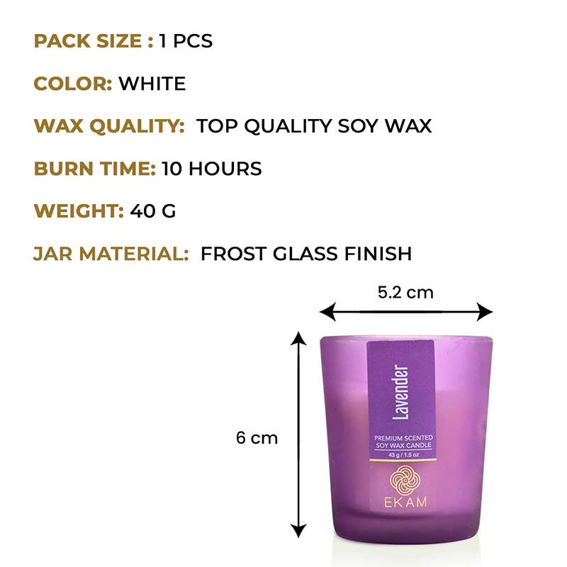 Lavender Shot Glass Scented Candle