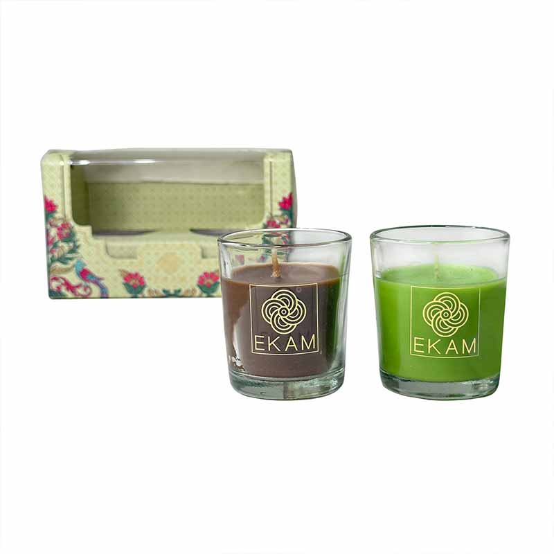 2 Pack Candle Gift Box |   Mahogany & Lemongrass