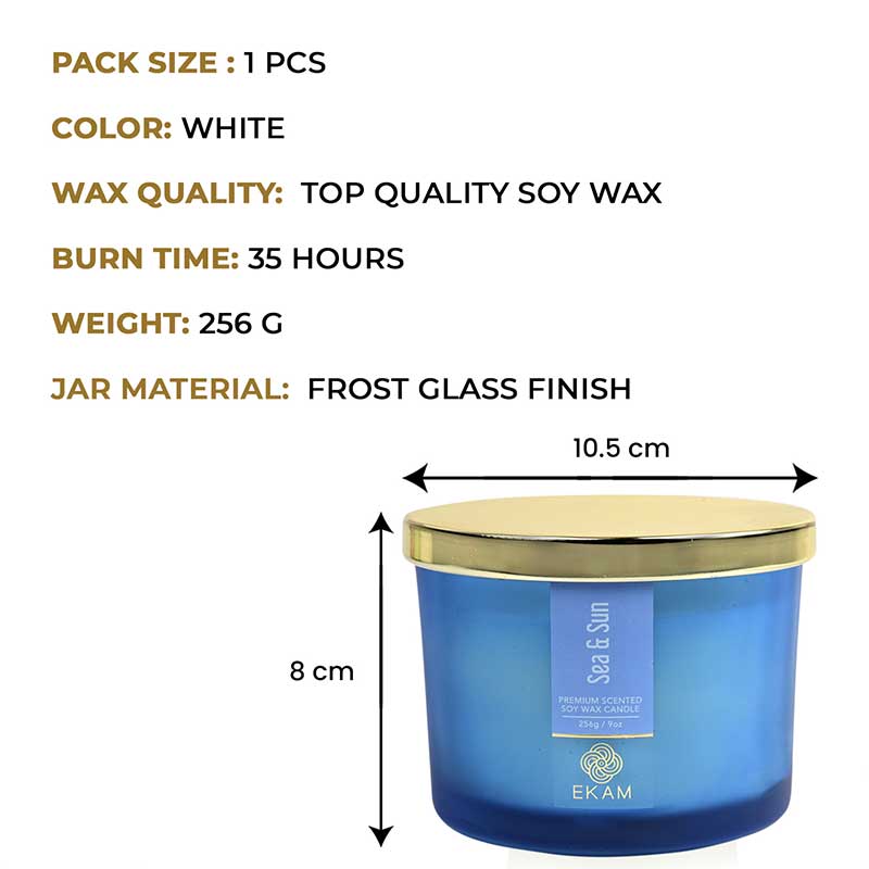 Sea & Sun 3 Wick Scented Candle