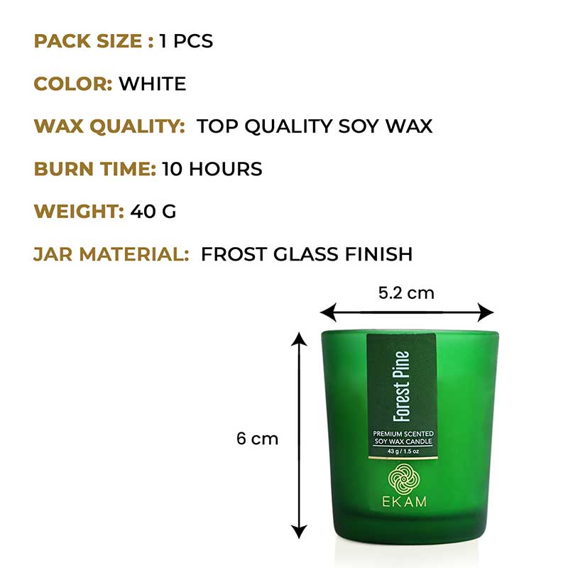 Forest Pine Shot Glass Scented Candle