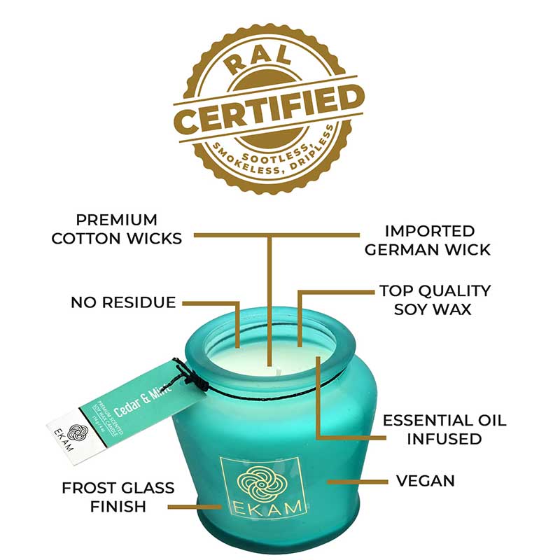 Cedar & Mint Lampshade Scented Candle