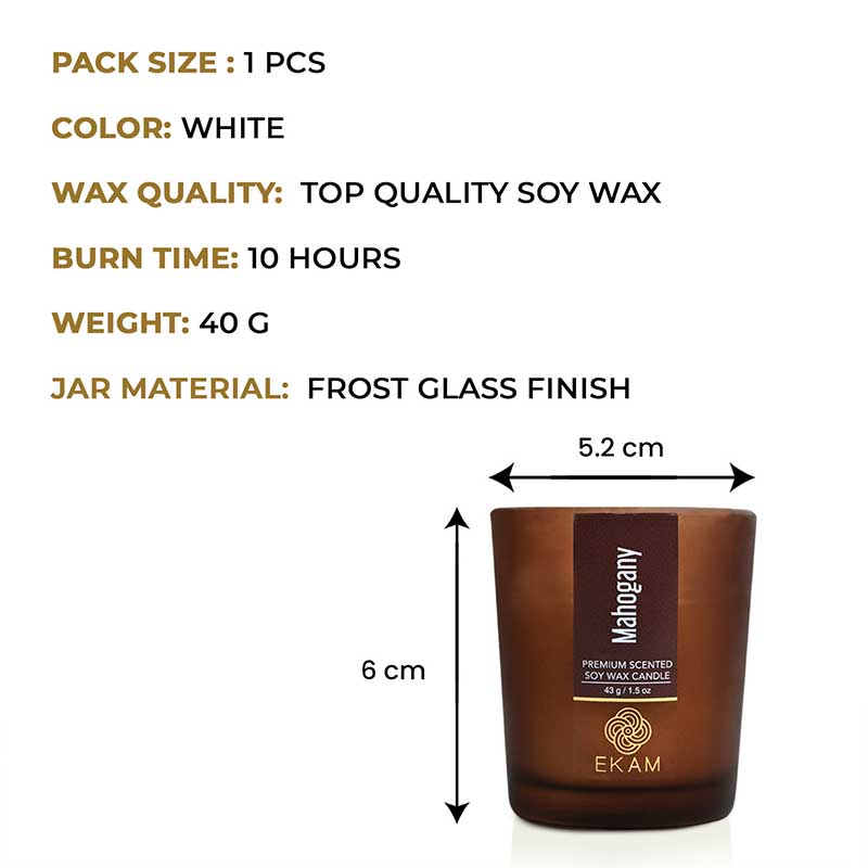 Mahogany Shot Glass Scented Candle