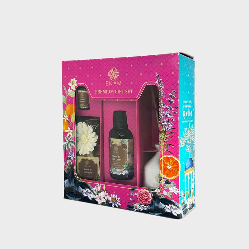 Reed Diffuser & Potpourri Gift Set | Cedar & Mahogany Scent