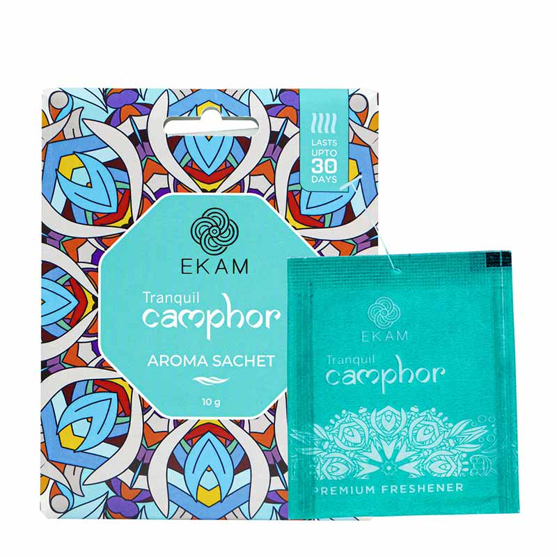 Combo Pack of 10 Tranquil Camphor Scented Sachets