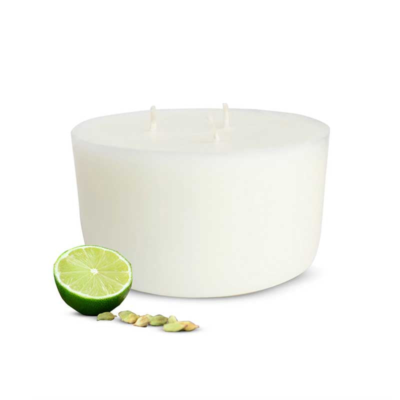 Temple Bloom Scented 3 Wick Candle Jar and Twilight Sky Scented 3 Wick Refill Candle Combo