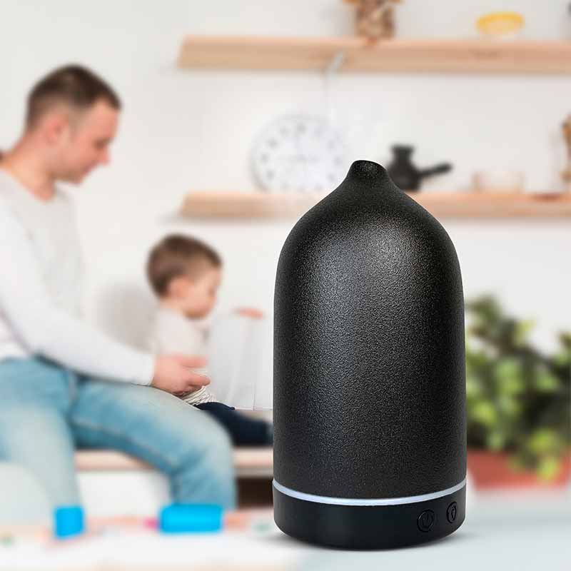 Aroma Diffuser YX-TC-202 Black with Be Calm and Inner Strength Wellness Oils