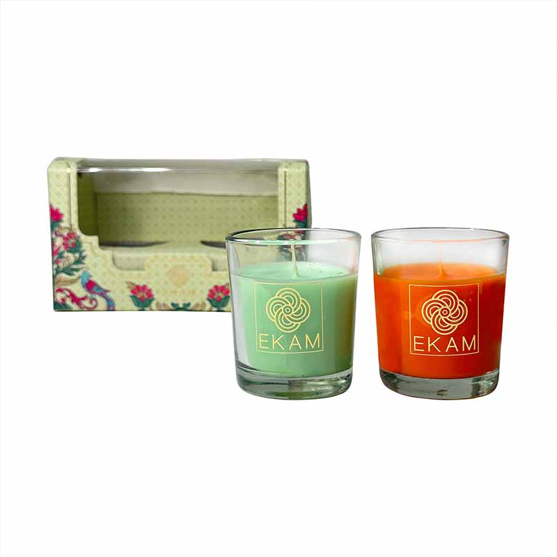 2 Pack Candle Gift Box |  Jasmine & Lime Mandarin
