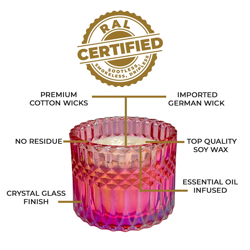 Moroccan Rose 3 Wick Luxe Candle