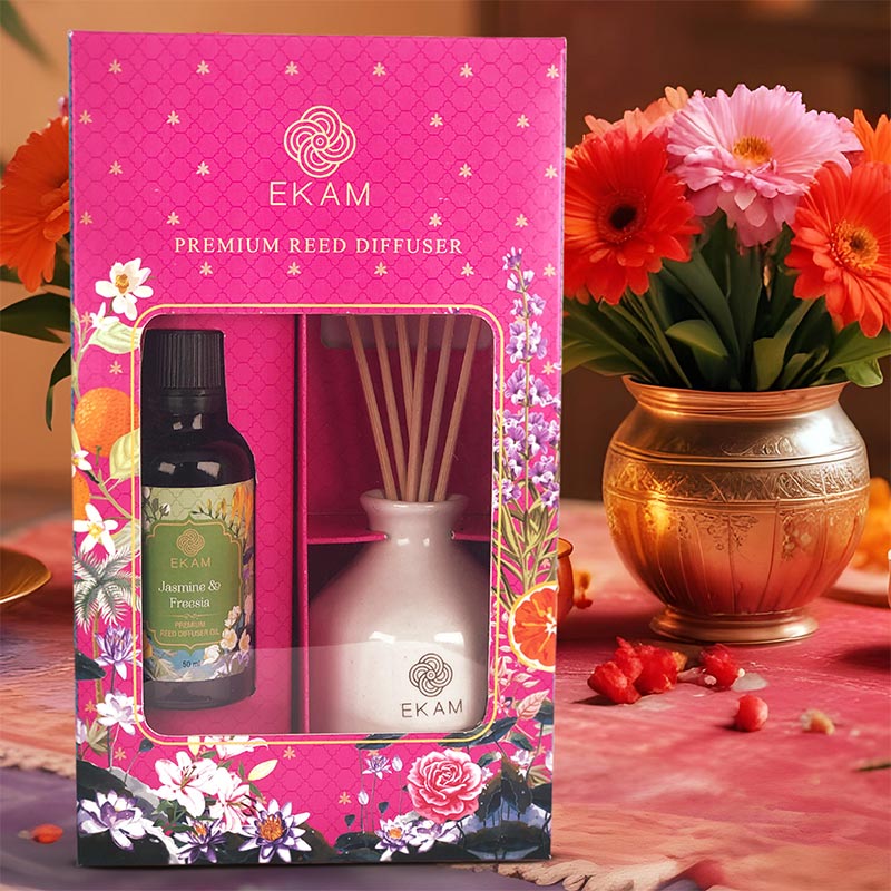Jasmine & Freesia Reed Diffuser Gift Set