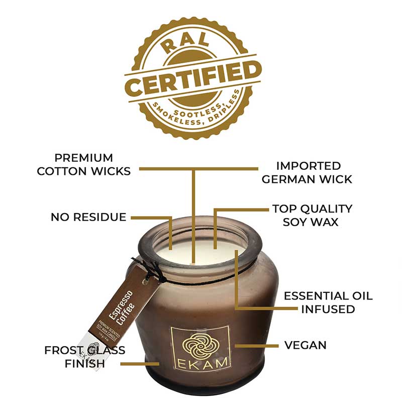 Espresso Coffee Lampshade Scented Candle