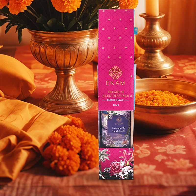 Lavender & Sandalwood 50ml Reed Diffuser Refill Gift Box