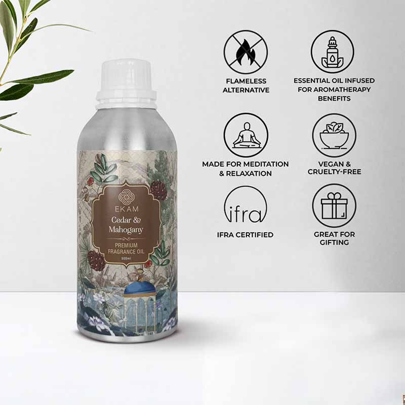 Cedar & Mahogany Concentrate Fragrance Oil, 500 ml