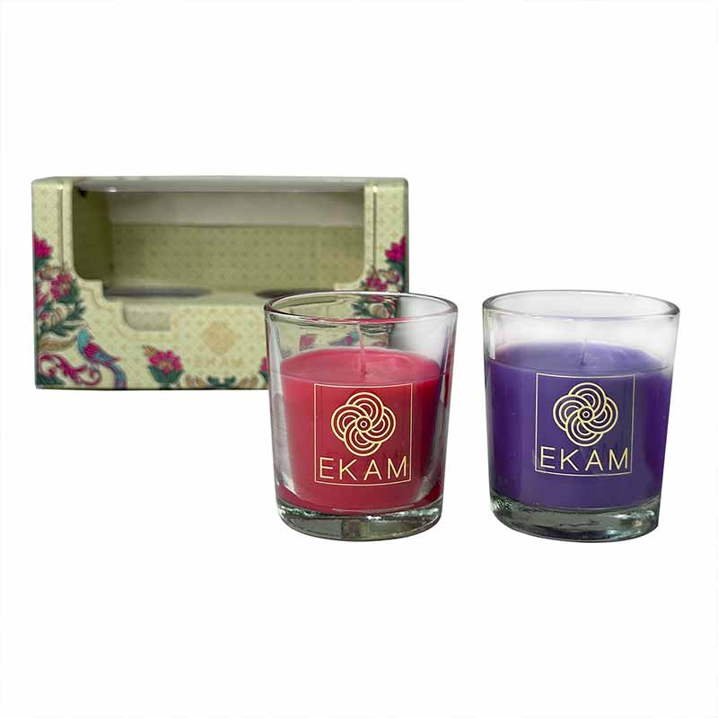 2 Pack Candle Gift Box |  Lavender & Rose