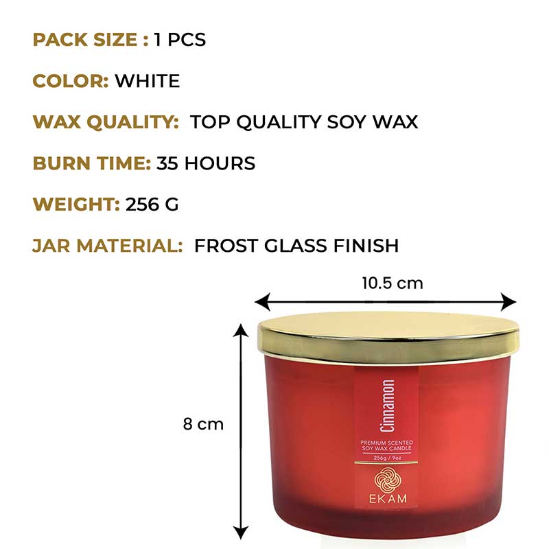 Cinnamon 3 Wick Scented Candle