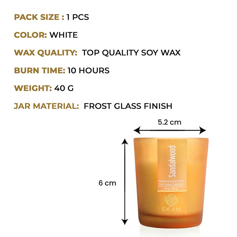 Sandalwood Shot Glass Scented Candle