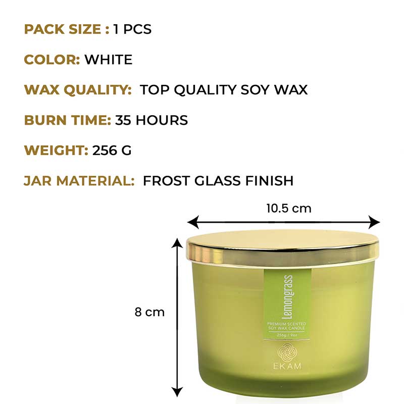 Lemongrass 3 Wick Scented Candle