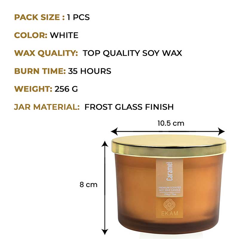 Caramel 3 Wick Scented Candle