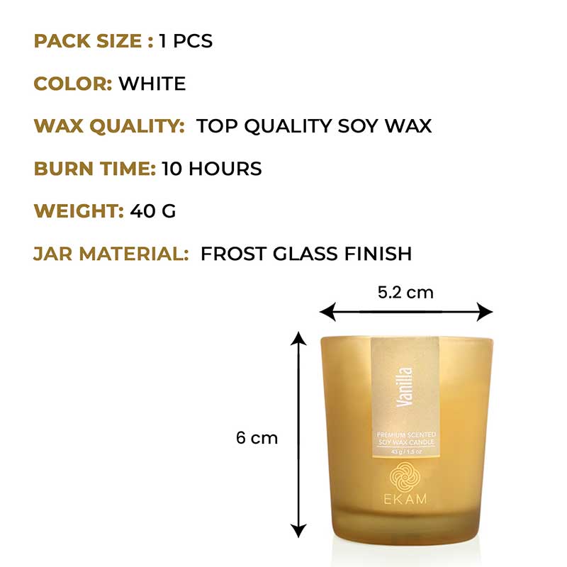 Vanilla Shot Glass Scented Candle