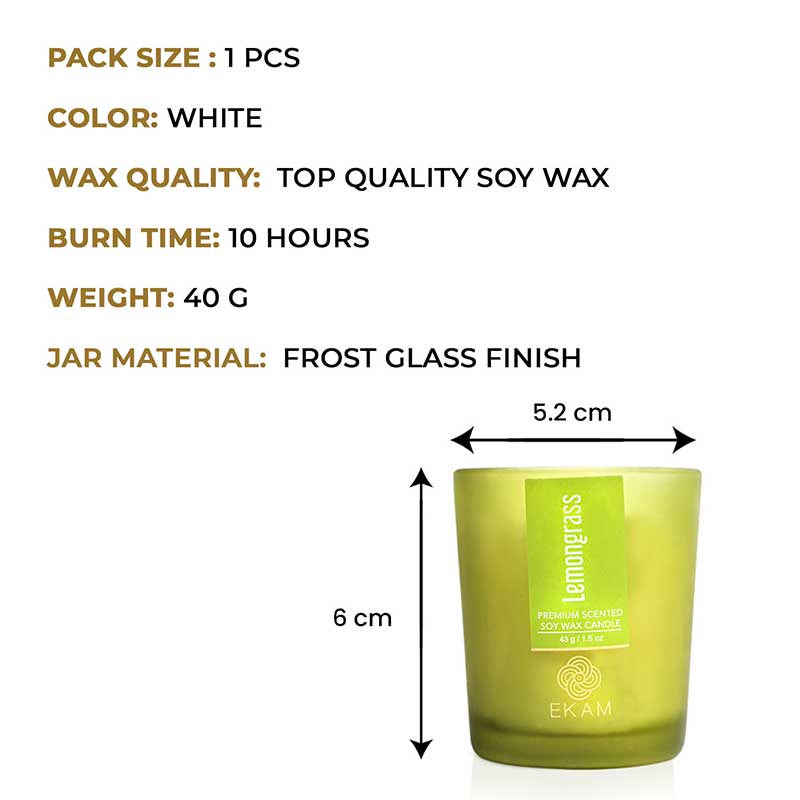 Lemongrass Shot Glass Scented Candle