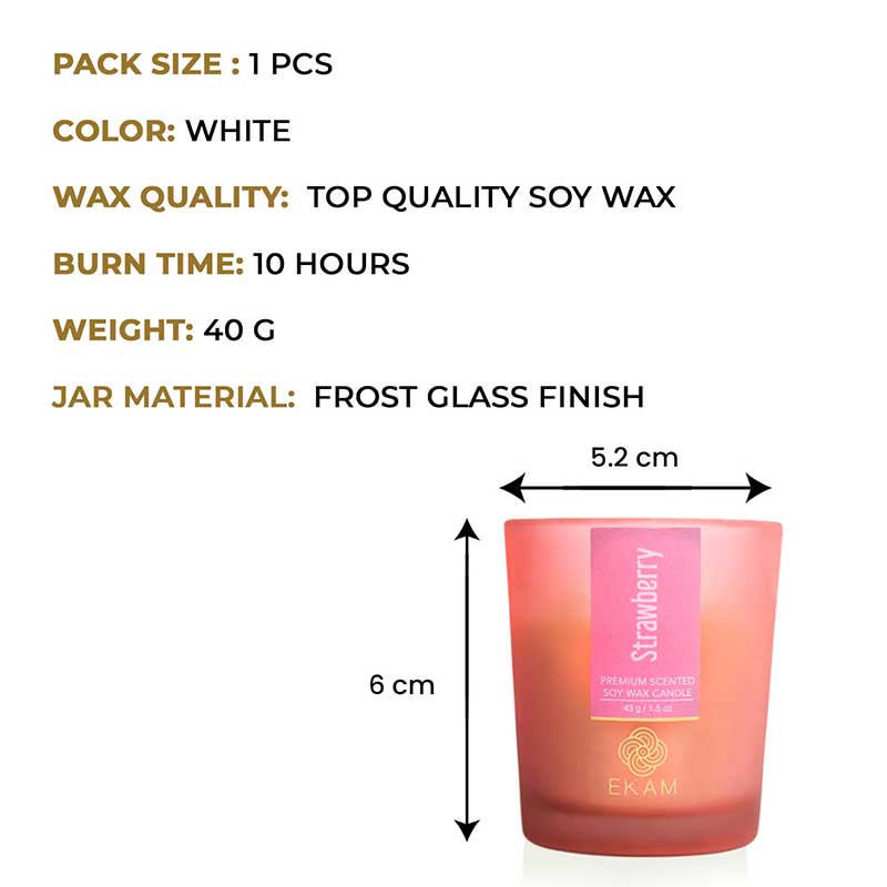 Strawberry Shot Glass Scented Candle