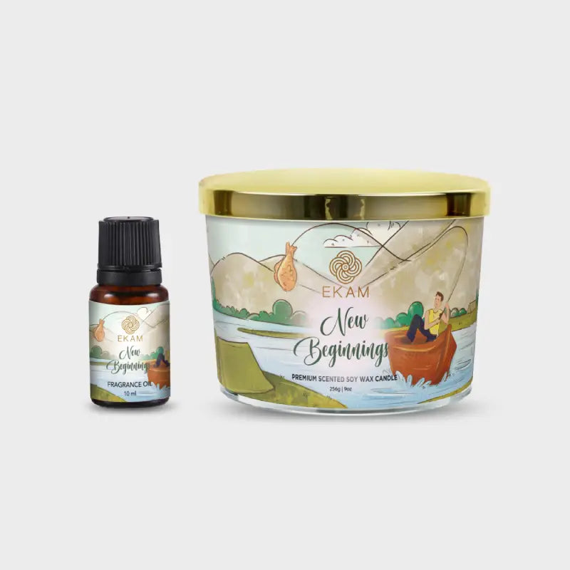 New Beginnings Scented 3 Wick Candle