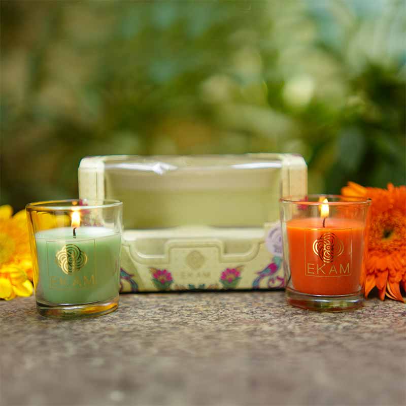 2 Pack Candle Gift Box |  Jasmine & Lime Mandarin