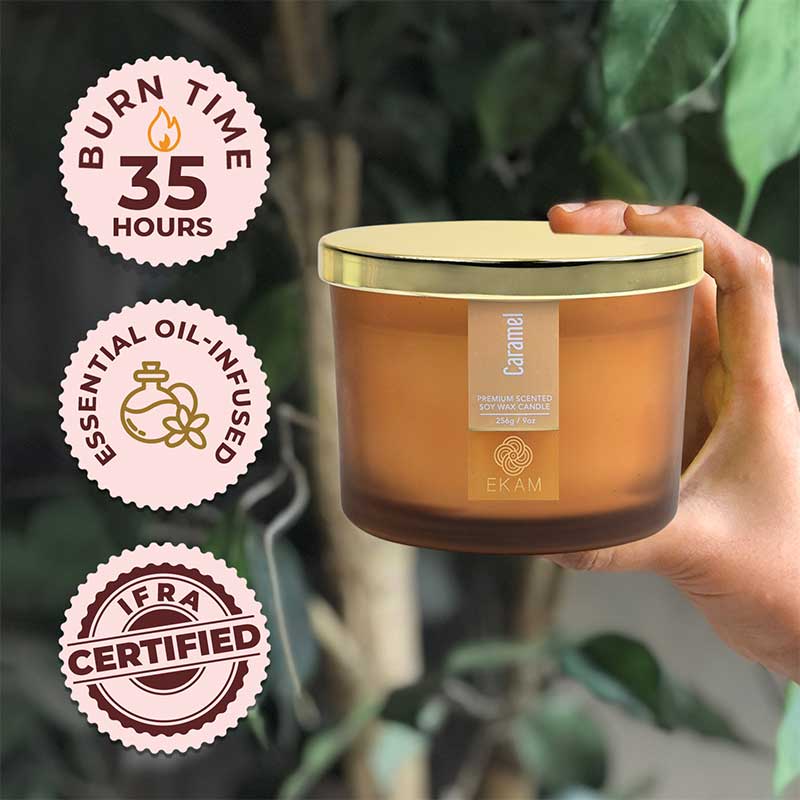Caramel 3 Wick Scented Candle