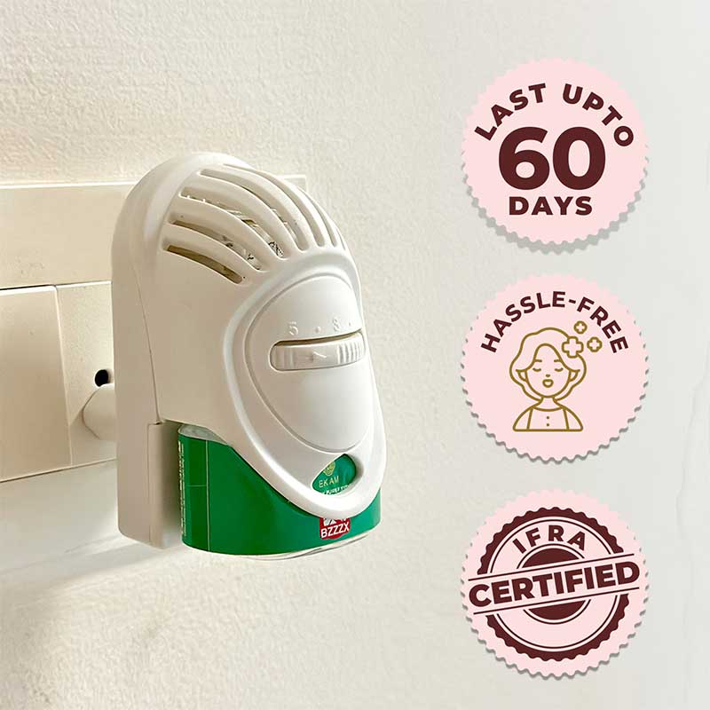 Bzzzx Mosquito Repellent Aromatherapy Plug In Kit for Protection from Mosquito Bites