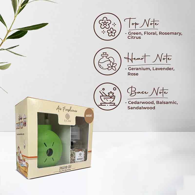 Mahogany Scented Plug-In Air Freshener Kit