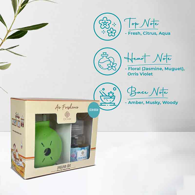 Ocean Dream Scented Plug In Air Freshener Kit