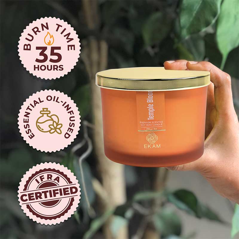 Temple Bloom 3 Wick Scented Candle