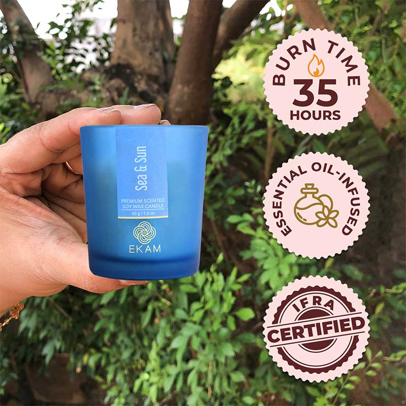 Sea & Sun Shot Glass Scented Candle