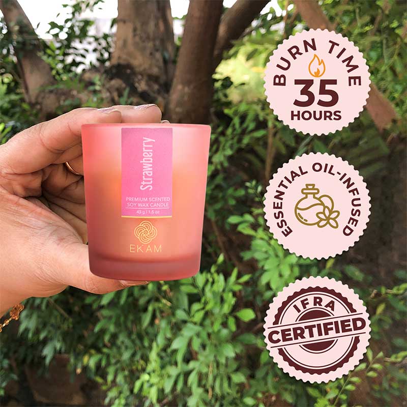 Strawberry Shot Glass Scented Candle