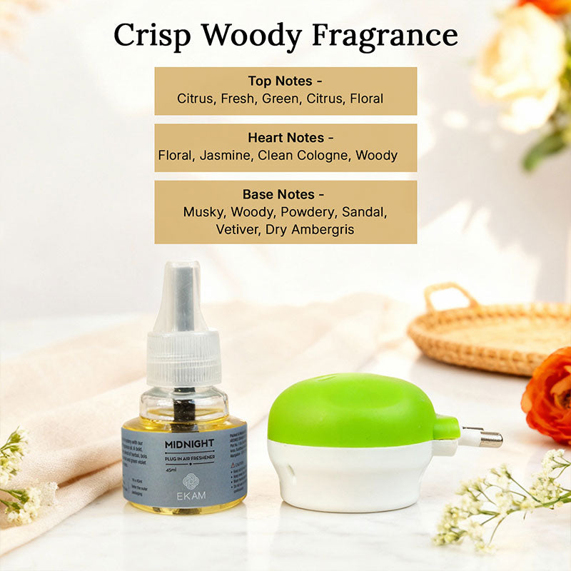 Midnight Scented Plug In Air Freshener Kit