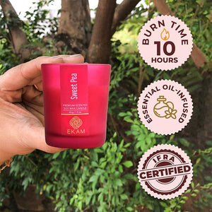 Sweet Pea Shot Glass Scented Candle