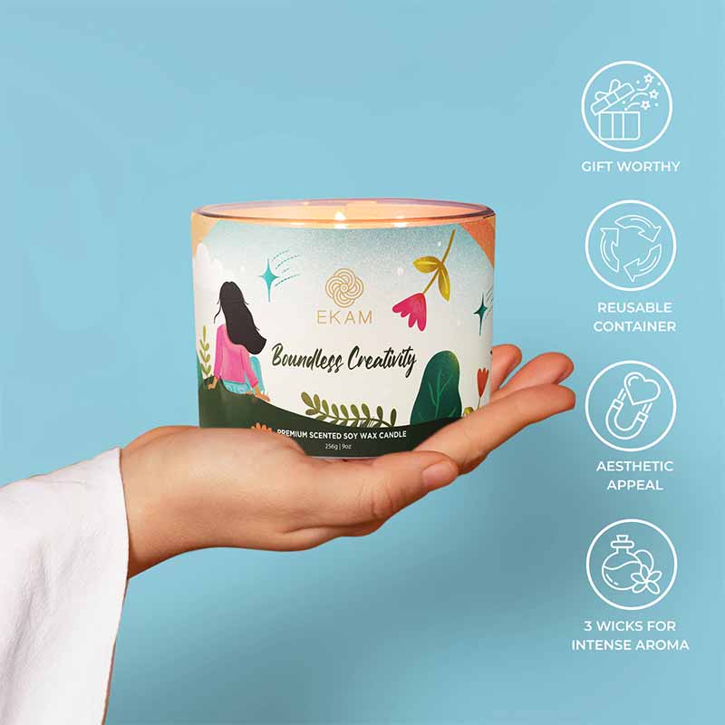 Boundless Creativity Scented 3 Wick Candle